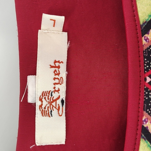 Aryeh Dress Multicolor Print Size Large Stretch Knee Length Sleeveless - Picture 4 of 7